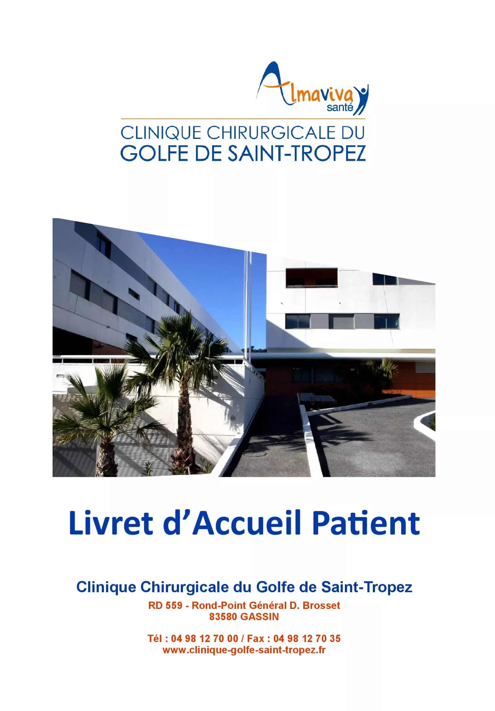 Livret d’Accueil Patient - Général